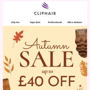 Autumn-Ready: Mega Sale, Up to £40 Off Now! 🍂