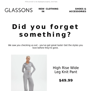 Glassons, you forgot something!