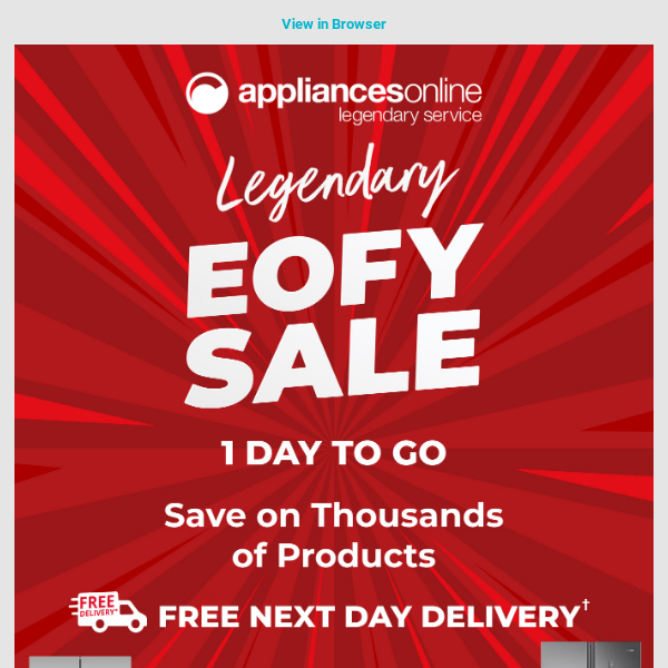 📣 Time is Running Out! 1 Day Left for HUGE EOFY SAVINGS