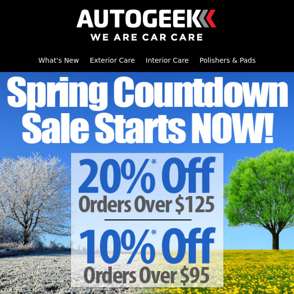 Countdown To Spring Sale Now Live!