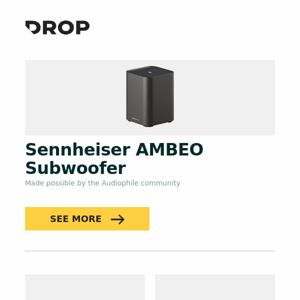Sennheiser AMBEO Subwoofer, Sennheiser AMBEO Soundbar Plus, Sennheiser AMBEO Soundbar Max and more...