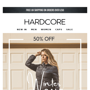 Our sale is still on! 50% off EVERYTHING only at GOHARDCORE