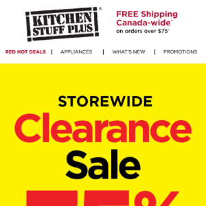 🚨 Storewide Clearance Sale Starts Now!