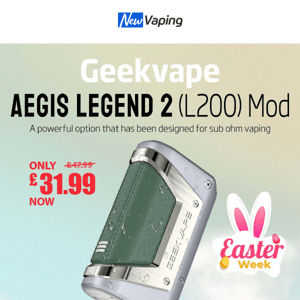 Last Day: ￡3.99 Lost Mary Disposable!￡3.99 Golisi O4 Charger,￡31.99 Legend 2 Mod,￡28.99 Aegis Max Mod,￡3.45 HYPPE Q Bar, Find More Deals...