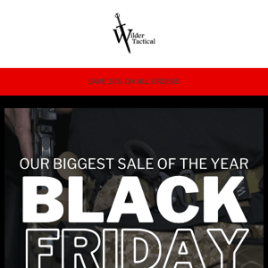 Black Friday Sale Starts Now!