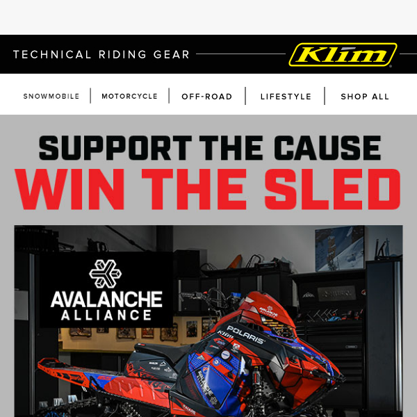 Win this Sled! | Avalanche Alliance