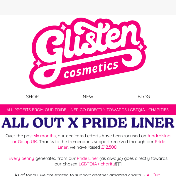 NEW PRIDE LINER CHARITY🌈✨