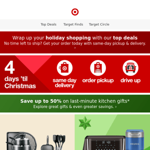 4 days 'til Christmas, let us do the last-minute shopping 🛒