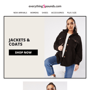 Jackets & coats for less 💸