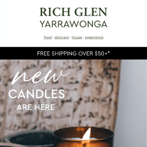 NEW Candles + FREE Shipping ✨