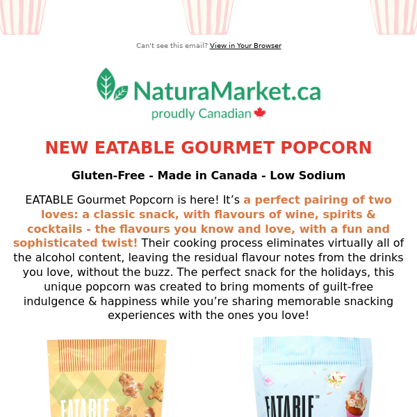 New Holiday Finds by Theobroma & Eatable Gourmet Popcorn