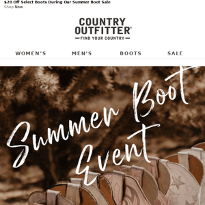 Summer Boot Event