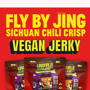 New Flavor Drop: Fly By Jing x Louisville Vegan Jerky! 🌶️🌱