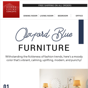 Shop vibrant and alluring Oxford Blue Furniture »