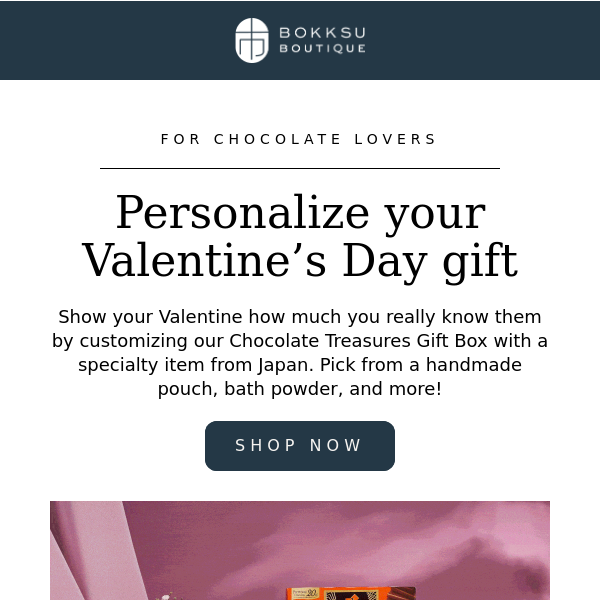 🍫 Build the perfect Valentine’s Day gift.