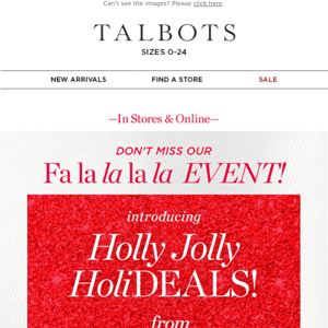 STARTS NOW! HoliDEALS from $19.50