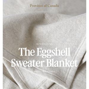 Introducing: The Eggshell Sweater Blanket