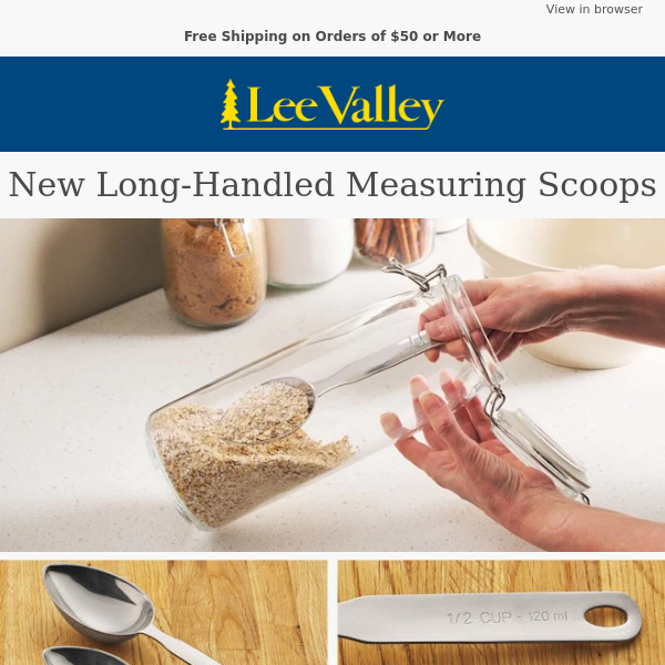 New Long-Handled Measuring Scoops