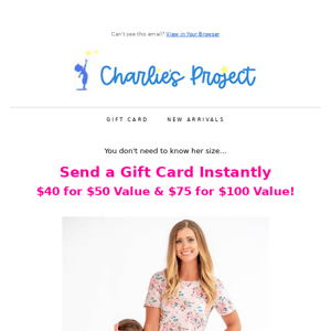 Gift Cards $40 for $50 value - $75 for $100 value