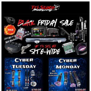 CYBER TUESDAY? Coilovers, Wheels, & More Deals!!