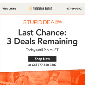 Ends soon: Only 3 Stupid deals left