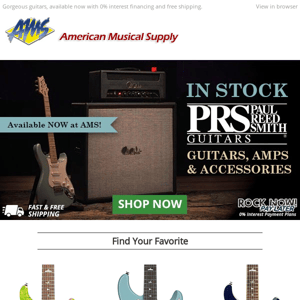 Get Your PRS Guitar Now: Shop in-Stock Top Picks Today!