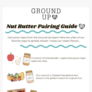 Nut Butter Pairing Guide ✨