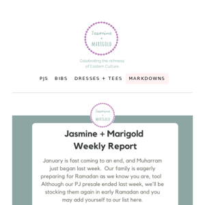 January roundup at Jasmine + Marigold