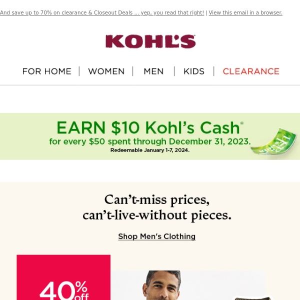 Start fresh with new finds & a stack of Kohl's Cash 🤑