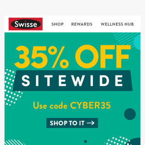 35% Off for Cyber Week 🙌