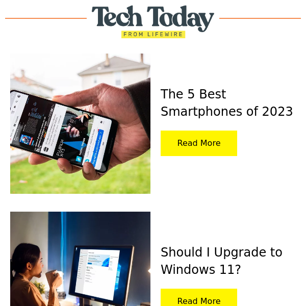 Best Smartphones of 2023, Upgrading to Windows 11, and More