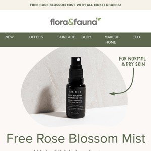 NEW: Free Mukti Rose Blossom Mist! 🌹