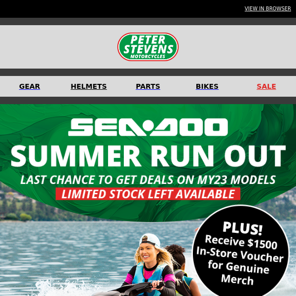 SUMMER SEA-DOO CLEARANCE - LAST CHANCE TO GET DEALS ON MY23 MODELS BEFORE EASTER