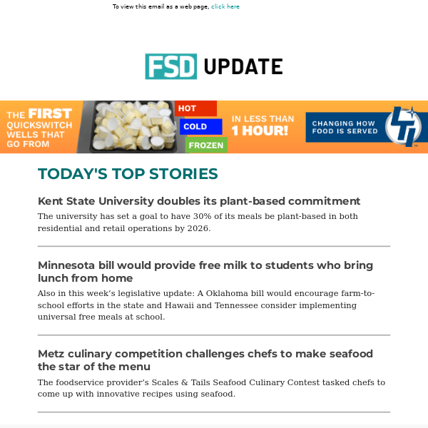 Kent State University doubles its plant-based commitment