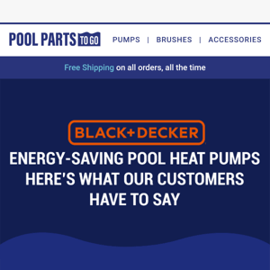 Energy-Saving BLACK + DECKER Pool Heat Pump 53,000 BTU to Heat 10,000 –  PoolPartsToGo