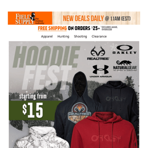 🚚 Delivering the deals: Hoodies from $15