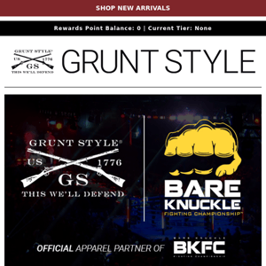 👊🏾Grunt Style x Bare Knuckle Fighting Championship
