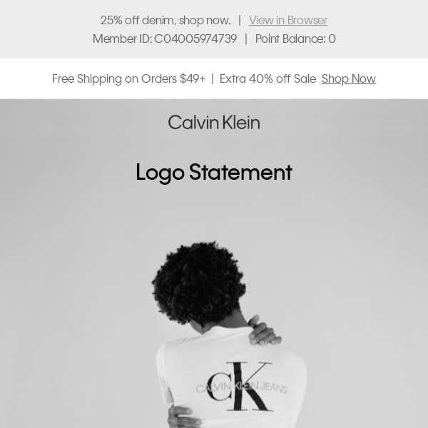Calvin Klein Emails, Sales & Deals - Page 1