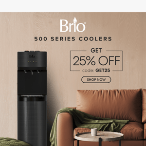 Last Chance - Save 25% on Brio 500 Series Coolers