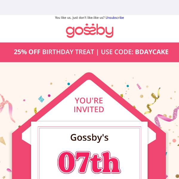 Hooray! Happy Birthday to Gossby! 🥳
