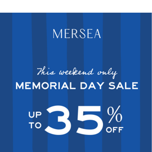 Memorial Day Sale Starts Today
