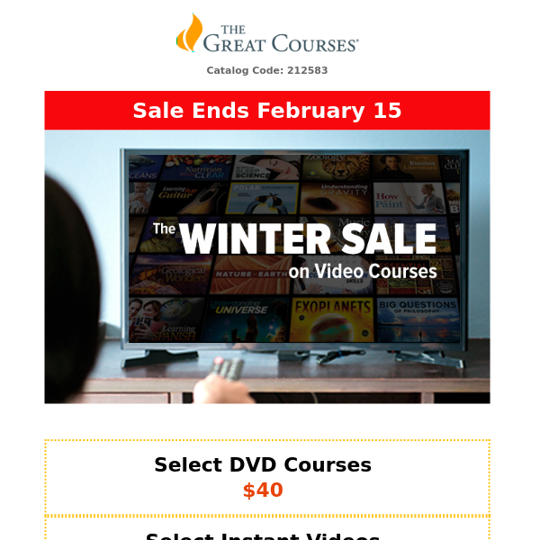 Winter Sale - Courses Starting at $30