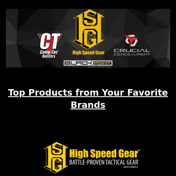Top Products from the HSG Family
