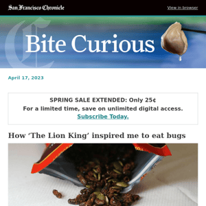 How ‘The Lion King’ inspired me to eat bugs