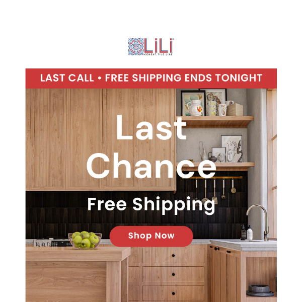 LAST CHANCE | Free Shipping Ends Tonight