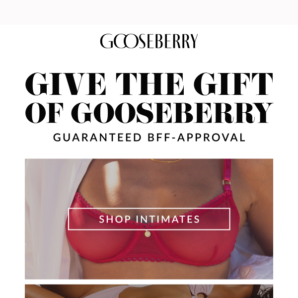 Gooseberry Intimates: 🌹 25% OFF Valentine's Day Sale!