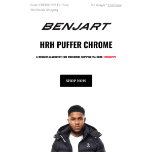 HRH Puffer Chrome - Now Live Via Benjart.com