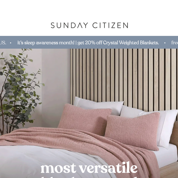 Our Transeasonal Fave: Bed Blankets - Sunday Citizen