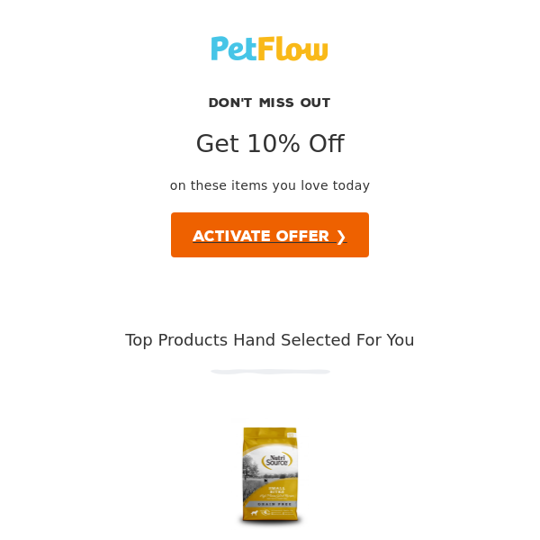 Don't miss out on 10% off for your pet!