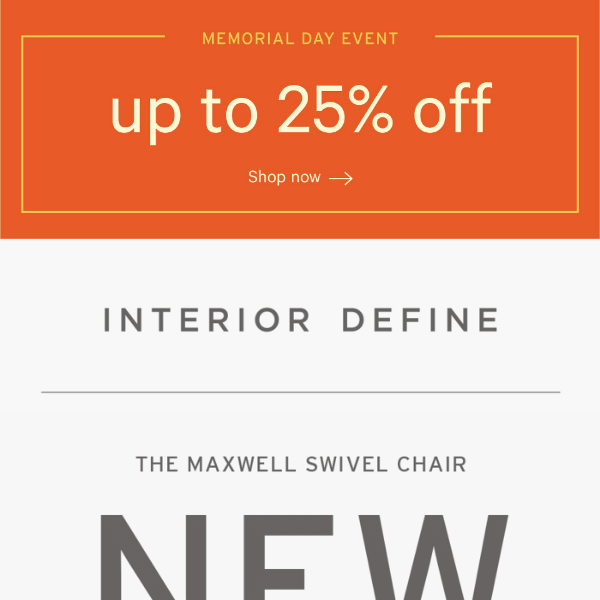 NEW: The Maxwell Swivel Chair